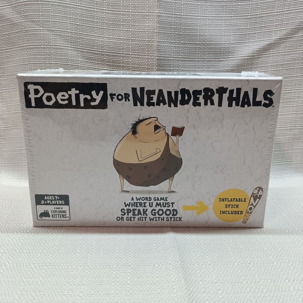 Poetry For Neanderthals Word Game by Exploding Kittens Brand New Sealed‎